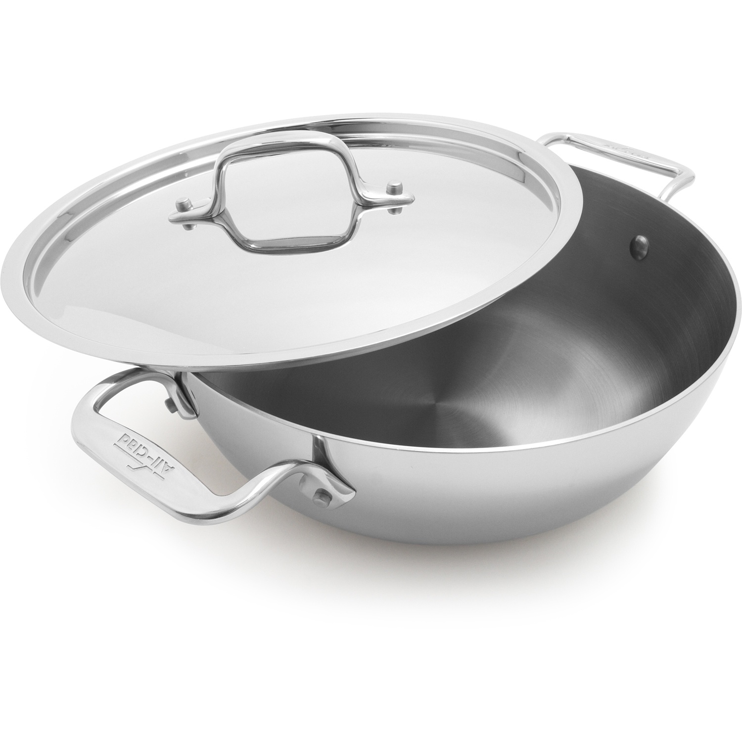 slide 1 of 1, All-Clad d3 Stainless Steel Cassoulet with Lid, 3 qt