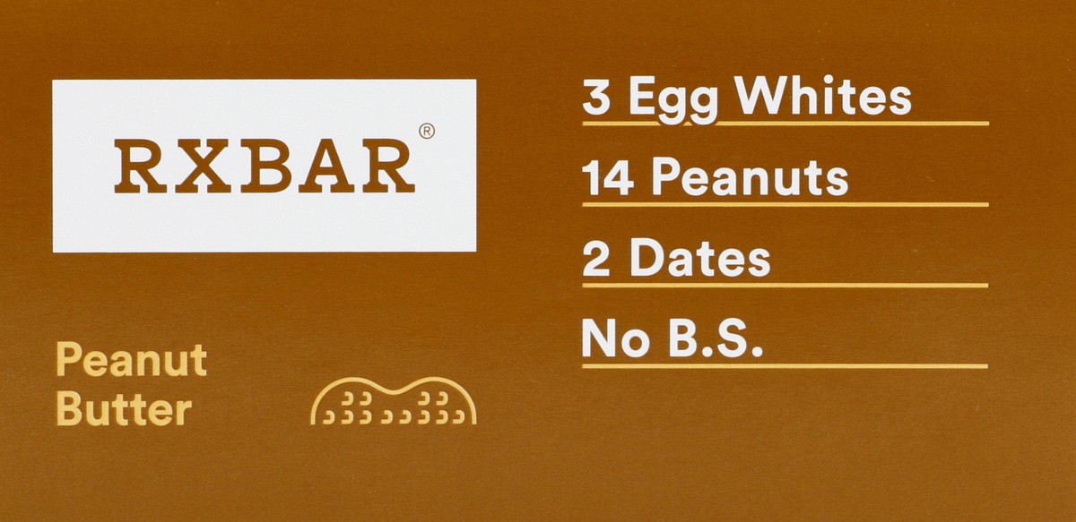 slide 5 of 6, RXBAR Protein Bars, Peanut Butter, 22 oz, 12 Count, 22 oz