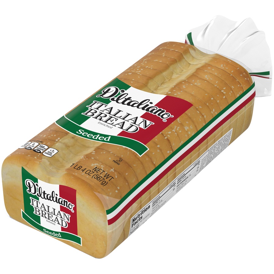 slide 4 of 9, D'Italiano Italian Seeded Bread, 20 oz
