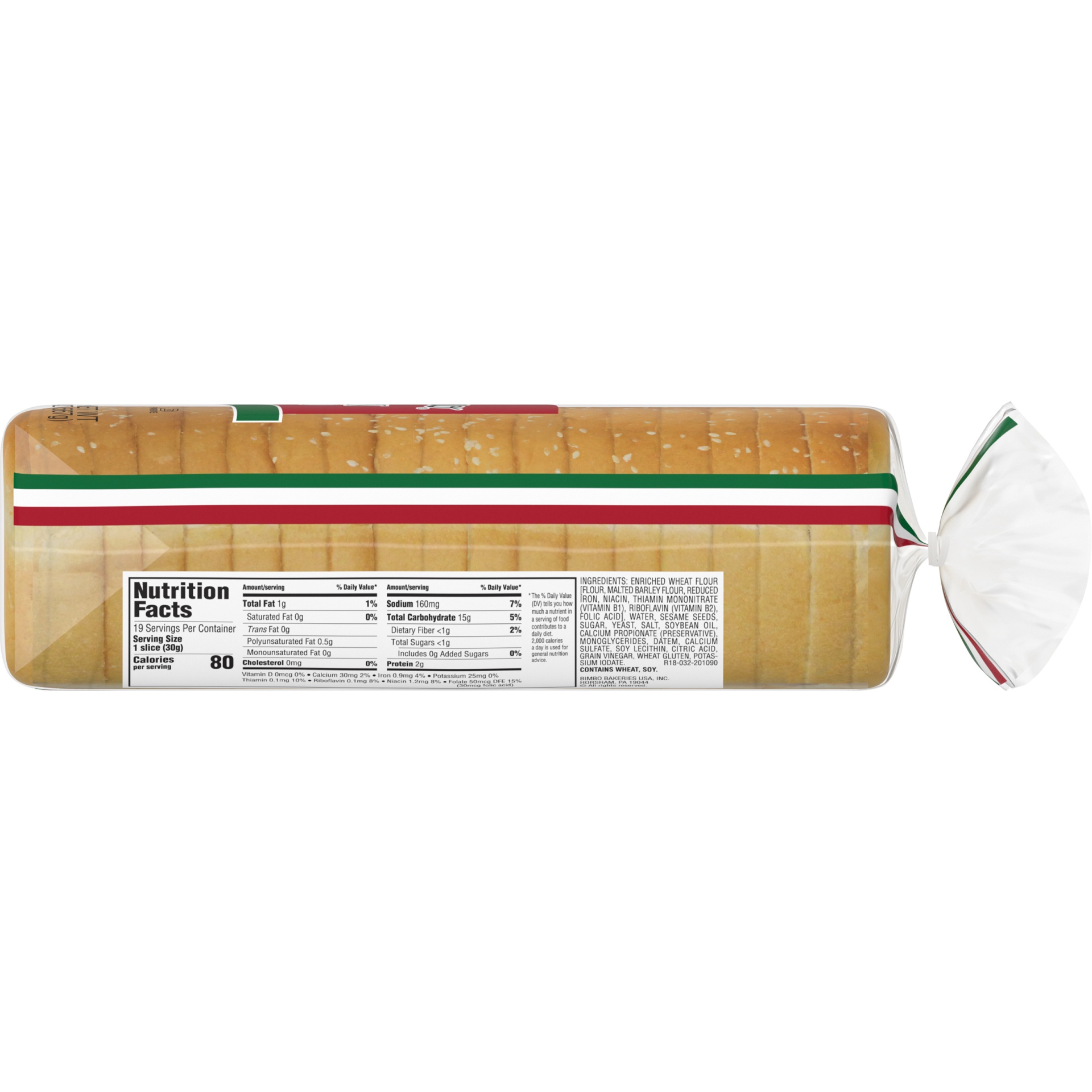 slide 6 of 9, D'Italiano Italian Seeded Bread, 20 oz