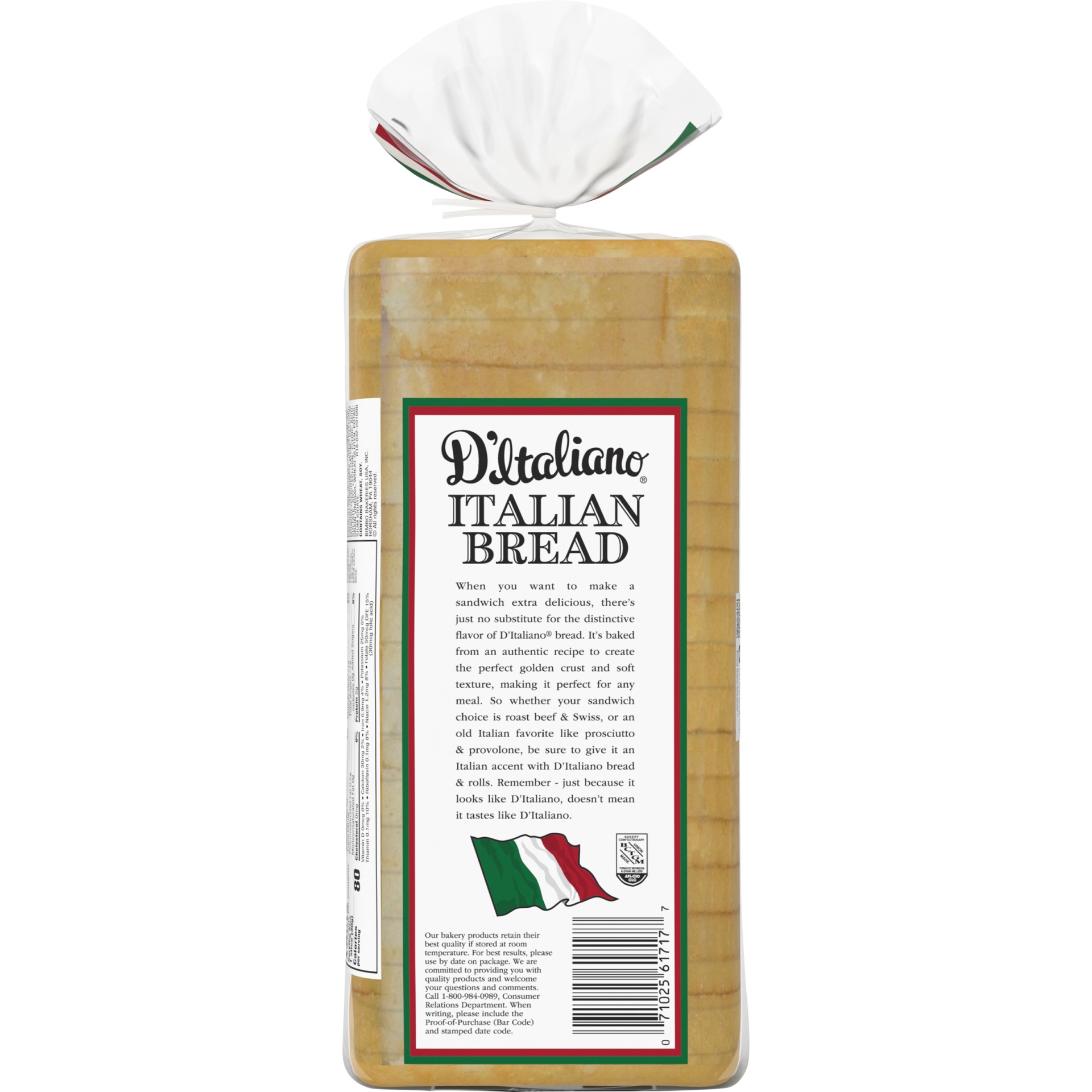 slide 7 of 9, D'Italiano Italian Seeded Bread, 20 oz