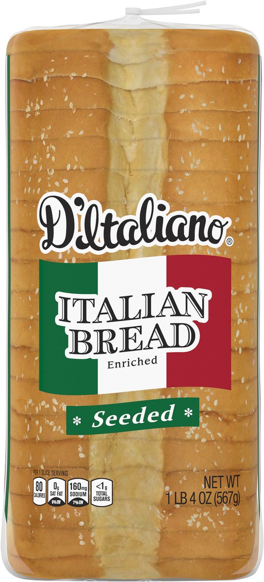 slide 7 of 7, D'Italiano Seeded Italian Bread, 20 Oz, 20 oz