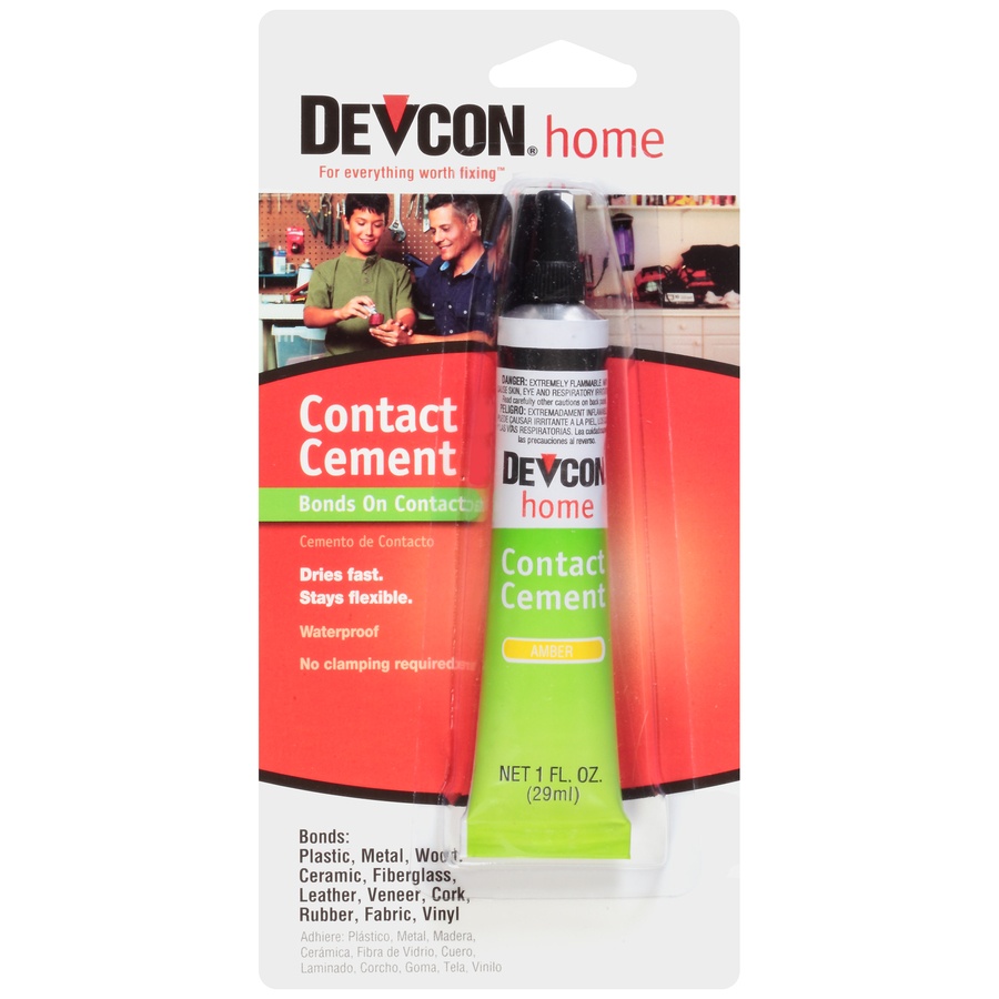 slide 1 of 4, Devcon Contact Cement, 1 oz