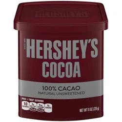 Hershey's Cocoa, Unsweetened, 100% Cacao, Natural, Chocolate