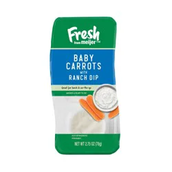 Fresh From Meijer Baby Carrots With Ranch Dip, 2.75 Oz