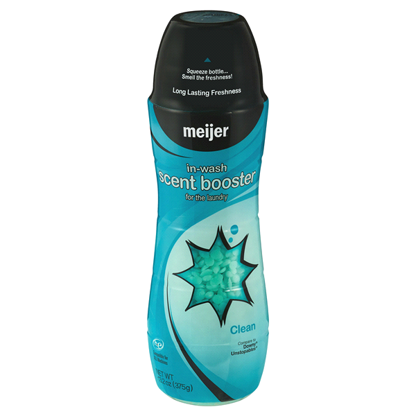 slide 1 of 2, Meijer In-Wash Laundry Scent Booster, Clean, 13.2 oz