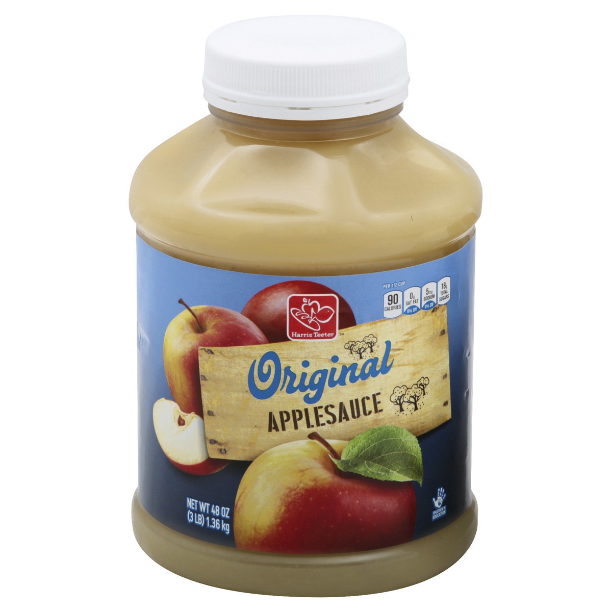 slide 3 of 3, Harris Teeter Original Applesauce, 1 ct