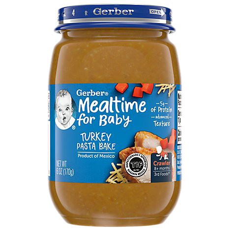 slide 1 of 1, Gerber 3rd Foods Trky Pasta Bake Jar - 6 Oz, 6 oz
