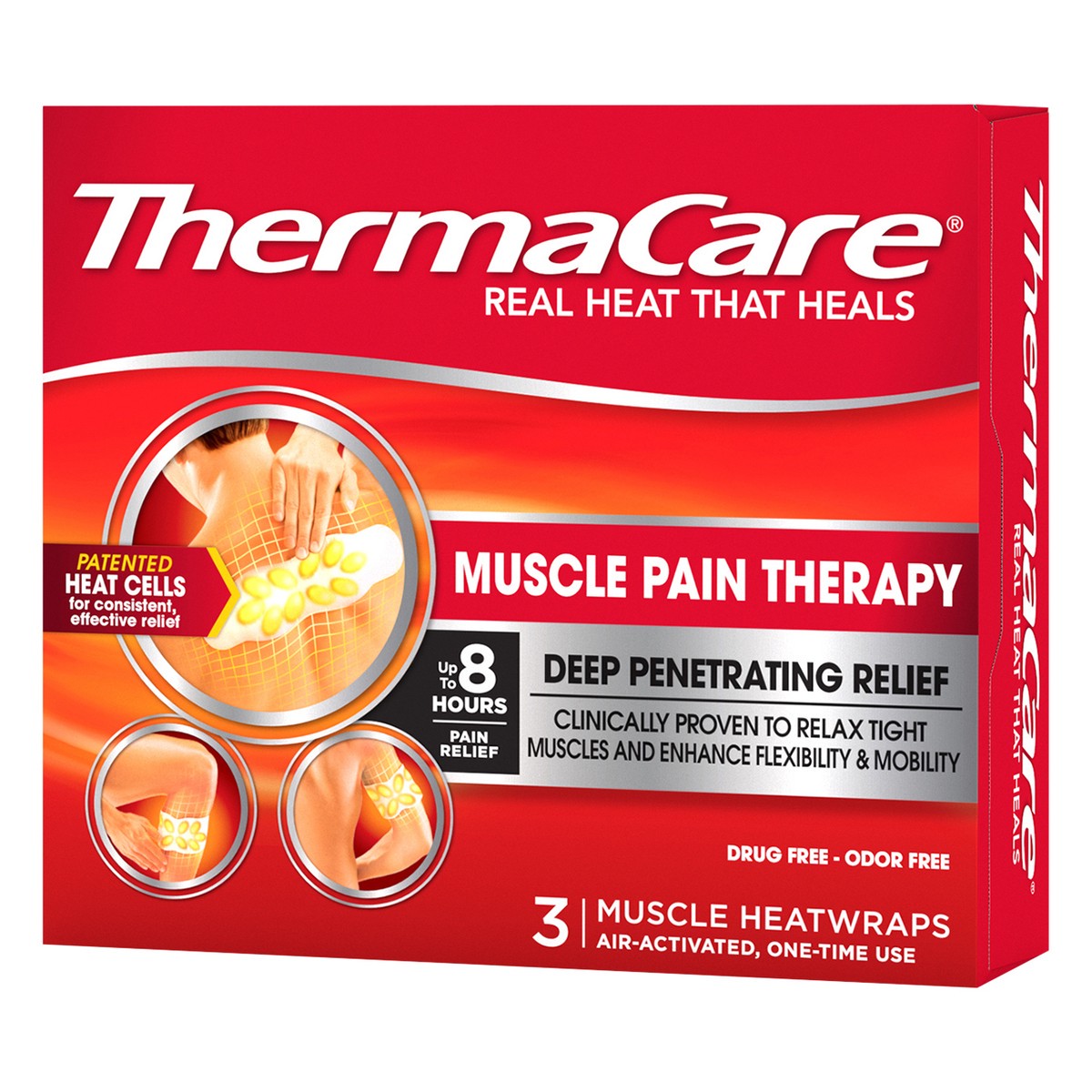 Thermacare Advanced Muscle Pain Therapy Heatwraps 3 ct Shipt