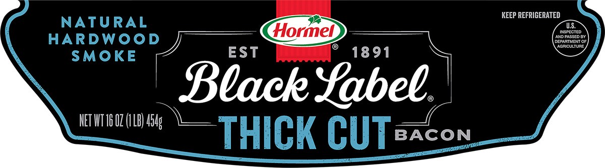 slide 3 of 9, HORMEL BLACK LABEL Bacon 1LB Thick Sliced 16 oz, 16 oz