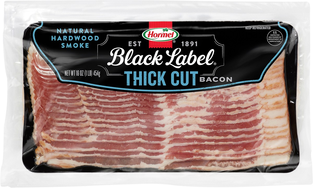 slide 8 of 9, HORMEL BLACK LABEL Bacon 1LB Thick Sliced 16 oz, 16 oz