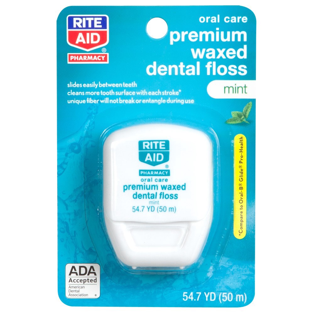 slide 1 of 6, Rite Aid Ra Floss Prem Mint 54.7Yd, 54.7 yd