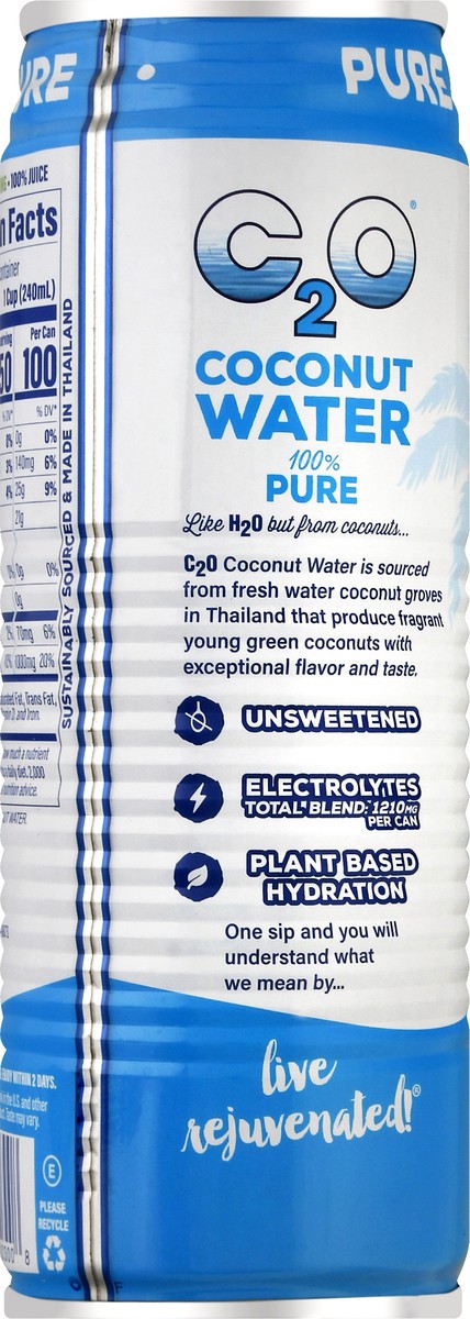 slide 9 of 9, C Pure Coconut Water - 10.5 fl oz, 10.5 fl oz