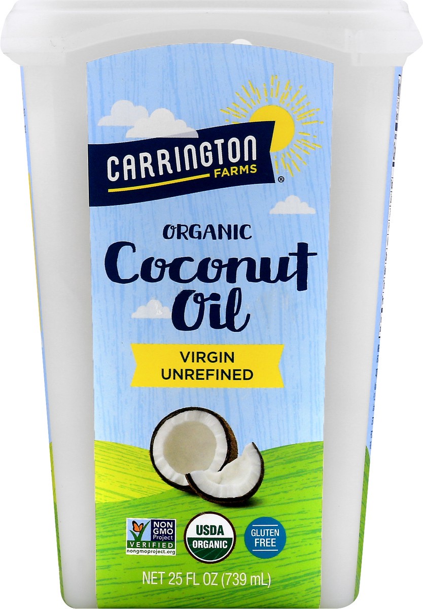 slide 12 of 13, Carrington Farms Organic Virgin Unrefined Coconut Oil 25 oz, 25 oz