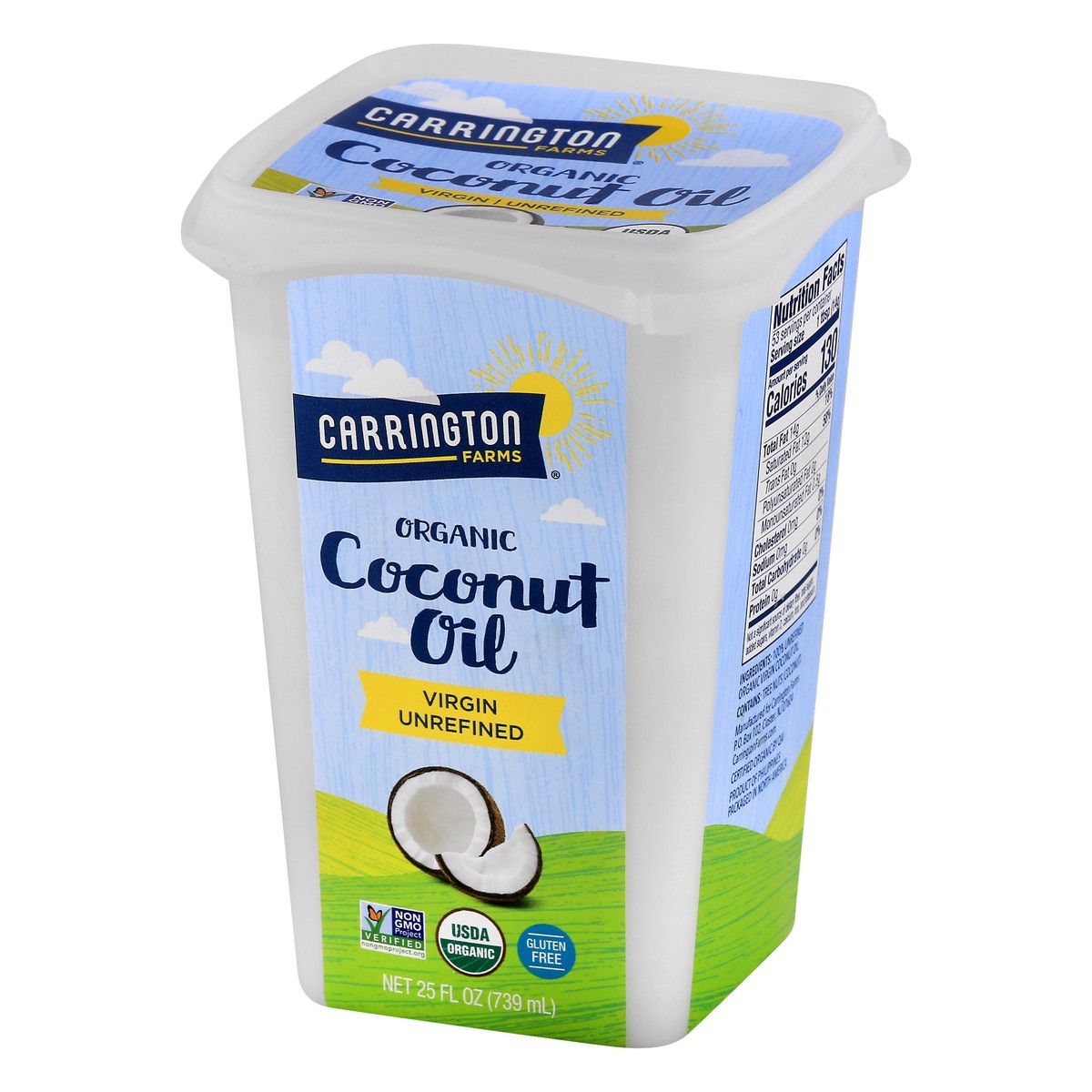 slide 11 of 13, Carrington Farms Organic Virgin Unrefined Coconut Oil 25 oz, 25 oz