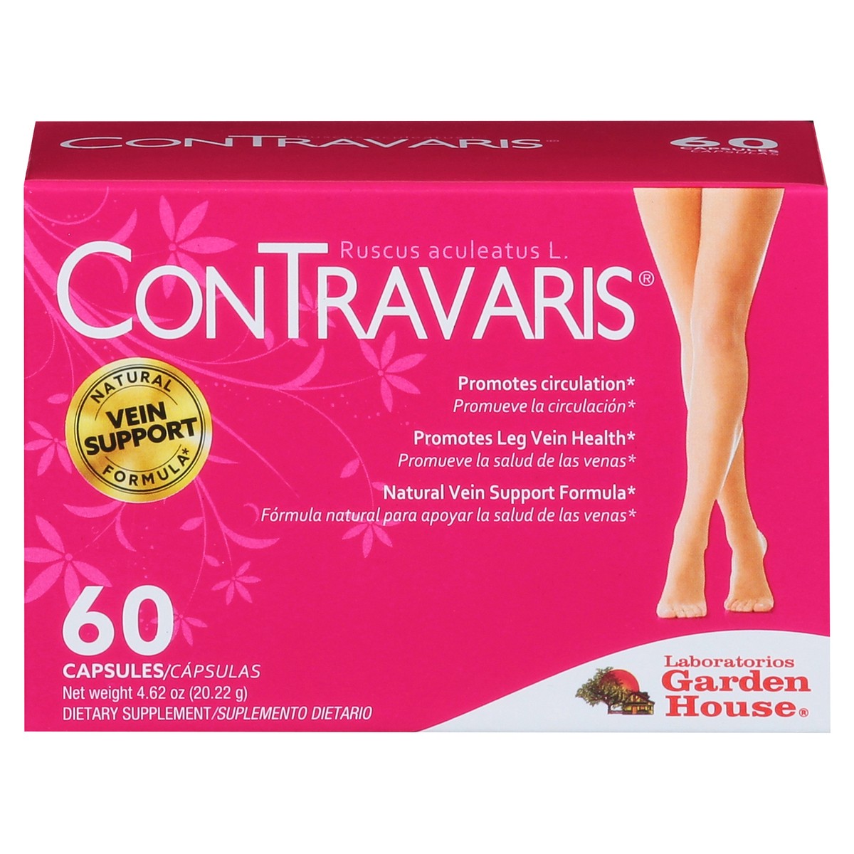 slide 2 of 15, ConTravaris Ruscus Aculeatus L. 60 Capsules, 60 ct