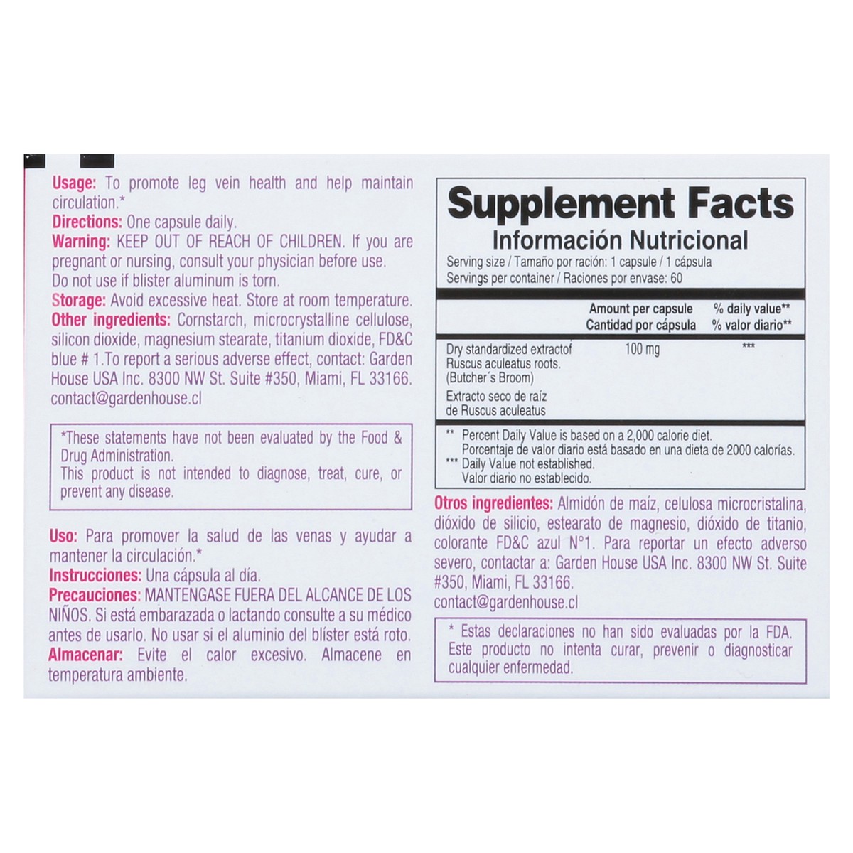slide 12 of 15, ConTravaris Ruscus Aculeatus L. 60 Capsules, 60 ct
