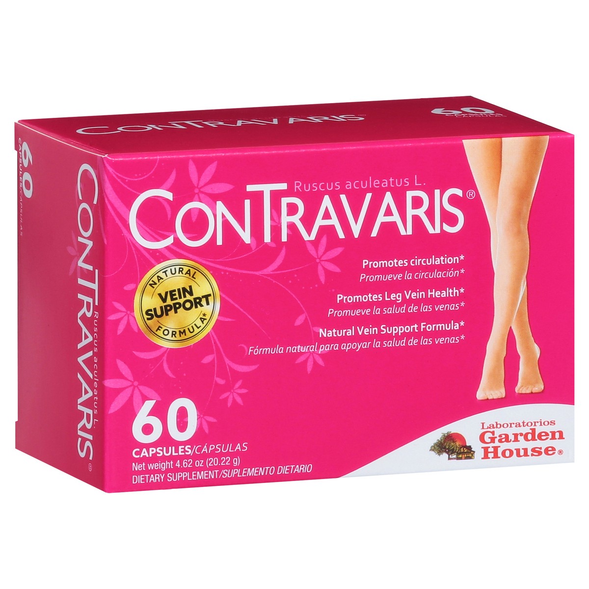 slide 10 of 15, ConTravaris Ruscus Aculeatus L. 60 Capsules, 60 ct