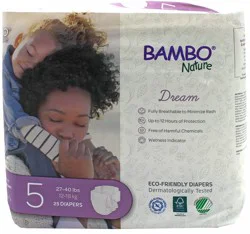 Bamboo Diapers Baby Size 5