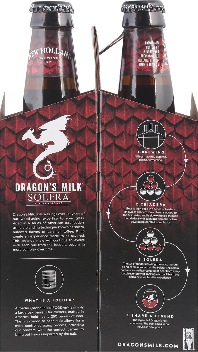 slide 7 of 9, Dragon's Milk Foeder-Aged Ale Solera Beer 4 - 12 fl oz Bottles, 4 ct