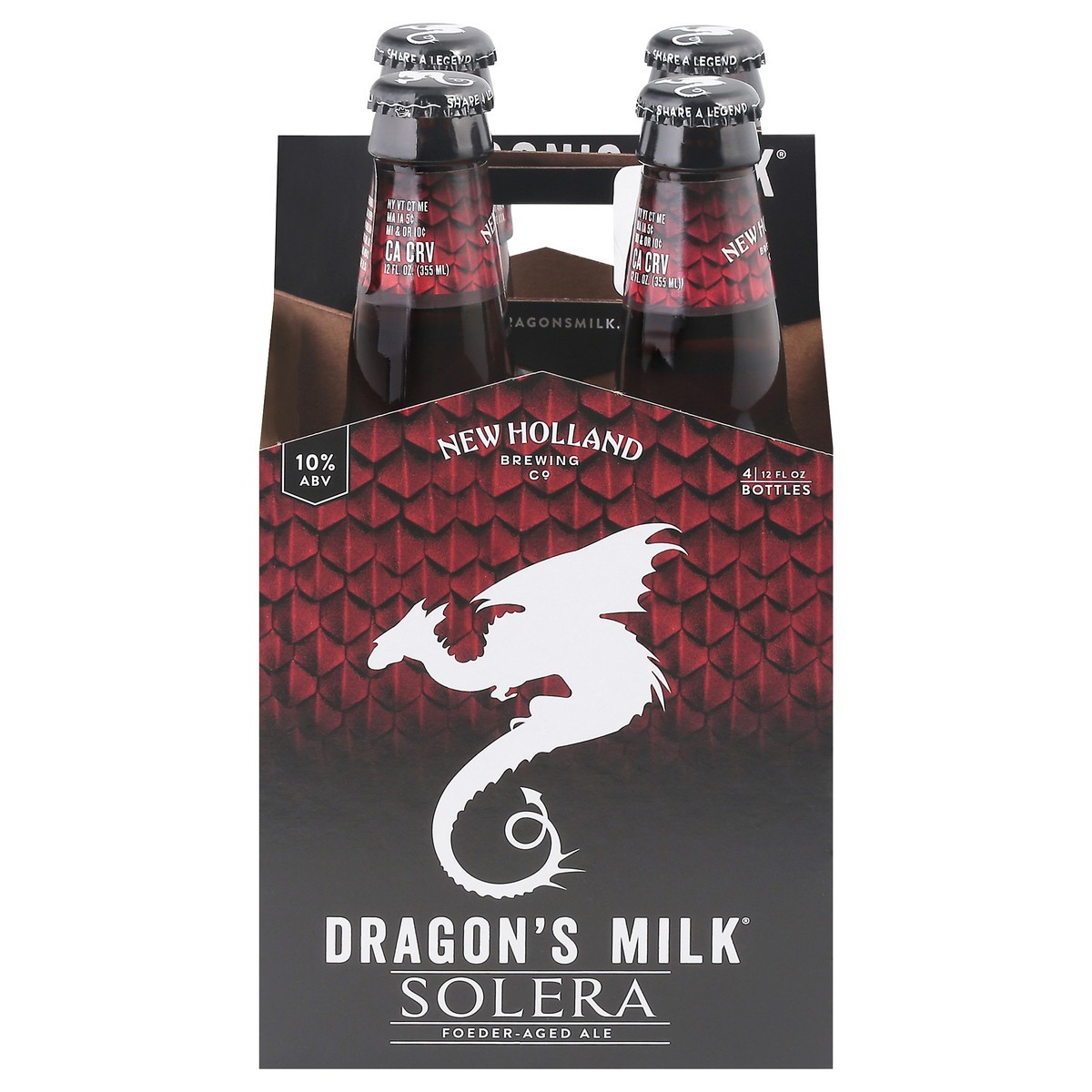 slide 1 of 9, Dragon's Milk Foeder-Aged Ale Solera Beer 4 - 12 fl oz Bottles, 4 ct