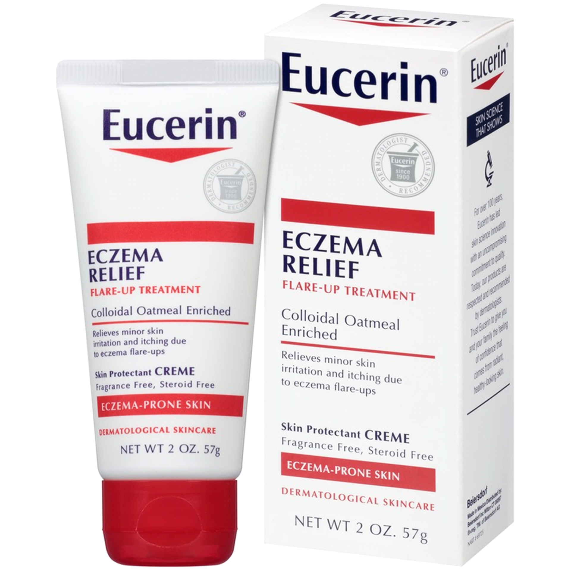 slide 1 of 1, Eucerin Intense Eczema Relief Cream, 2 oz