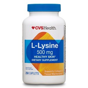 slide 1 of 1, CVS Health L-Lysine Caplets, 250 ct; 500 mg