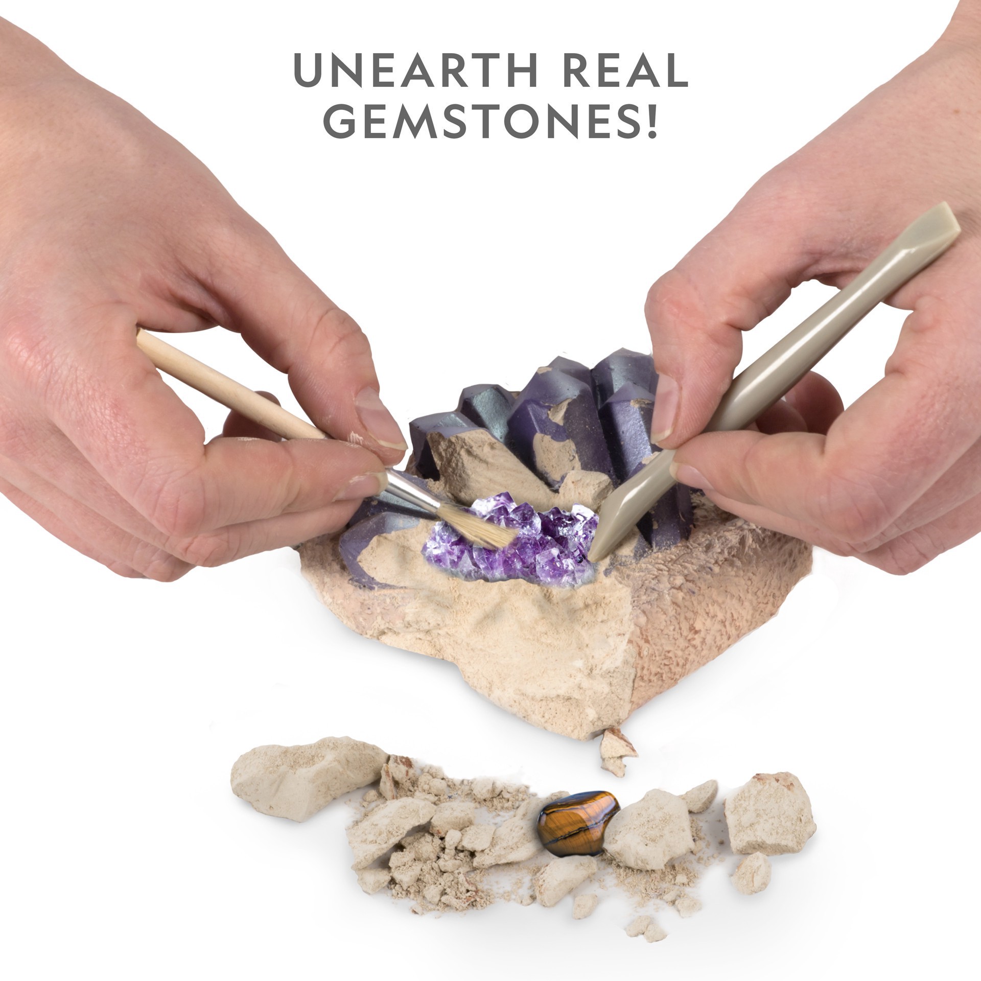 slide 3 of 6, National Geographic Gemstone Dig Kit, 1 ct