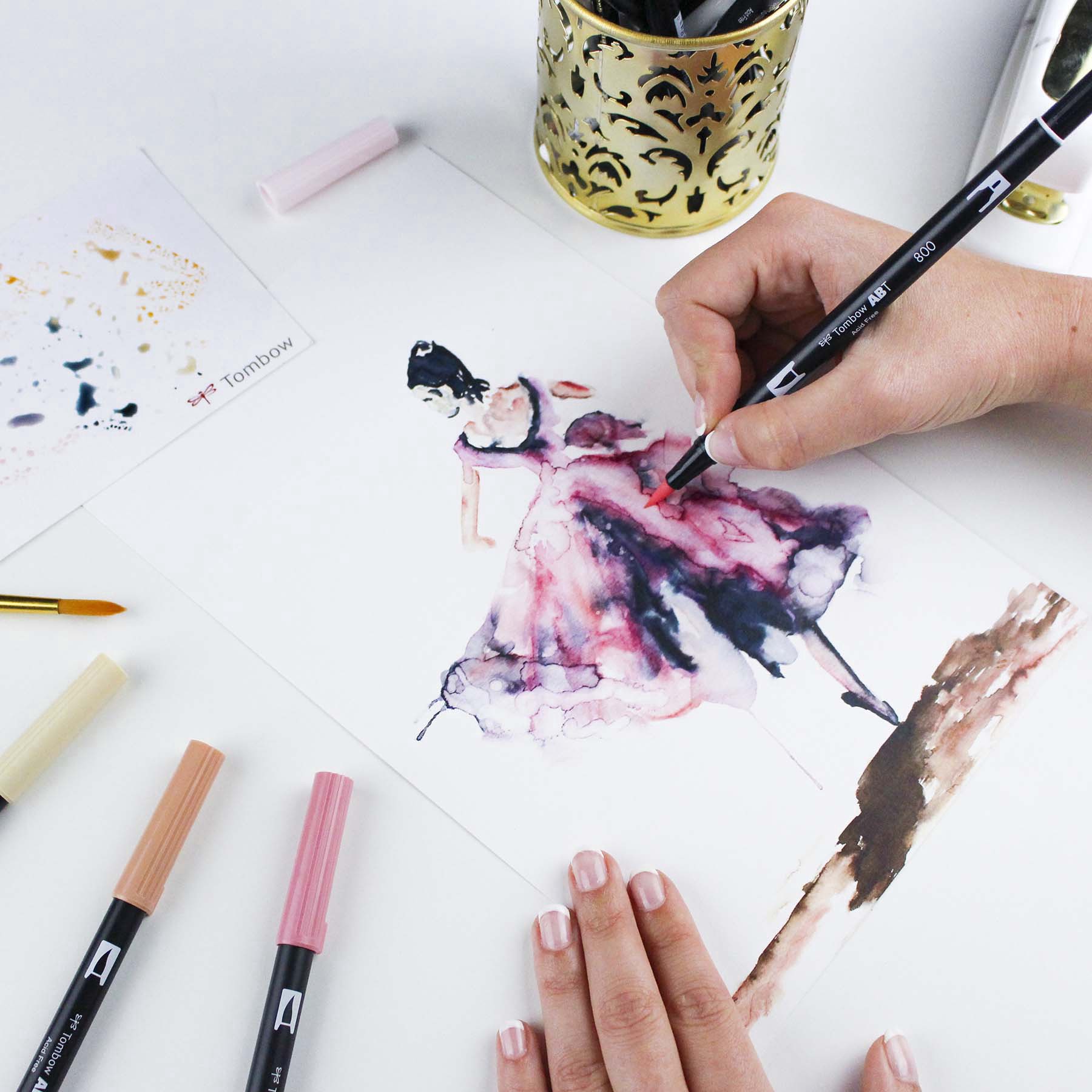 slide 6 of 9, Tombow Portrait Dual Brush Pens, 1 ct