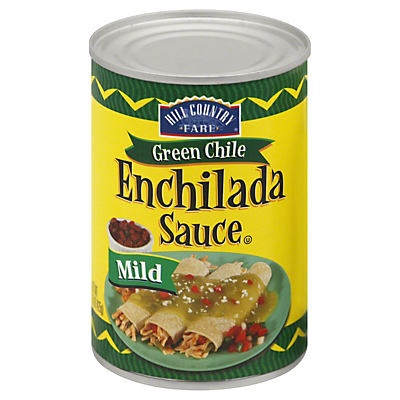 slide 1 of 1, Hill Country Fare Green Chile Mild Enchilada Sauce, 15 oz