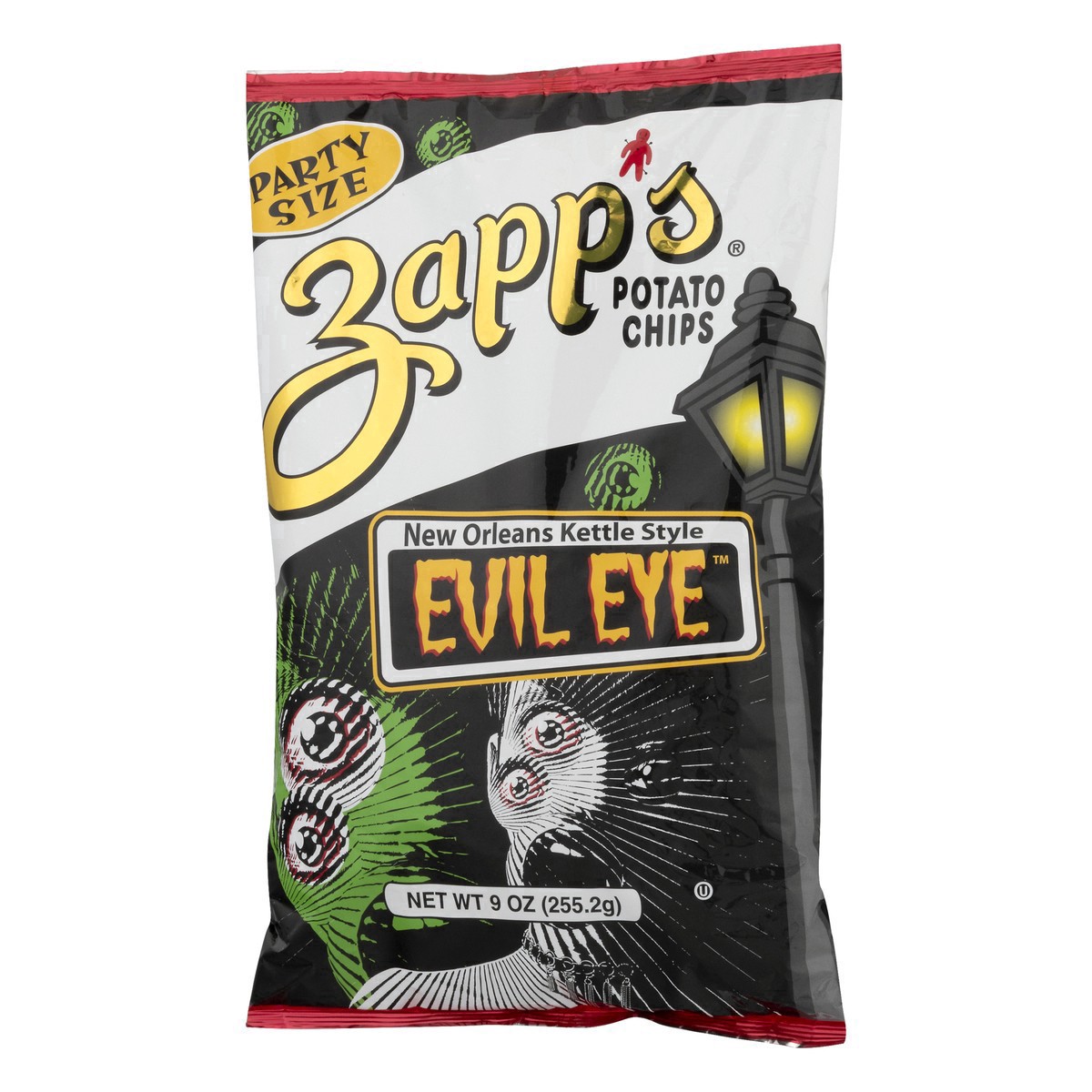 slide 11 of 50, Zapp's New Orleans Kettle Style Evil Eye Potato Chips - 8oz, 9 oz