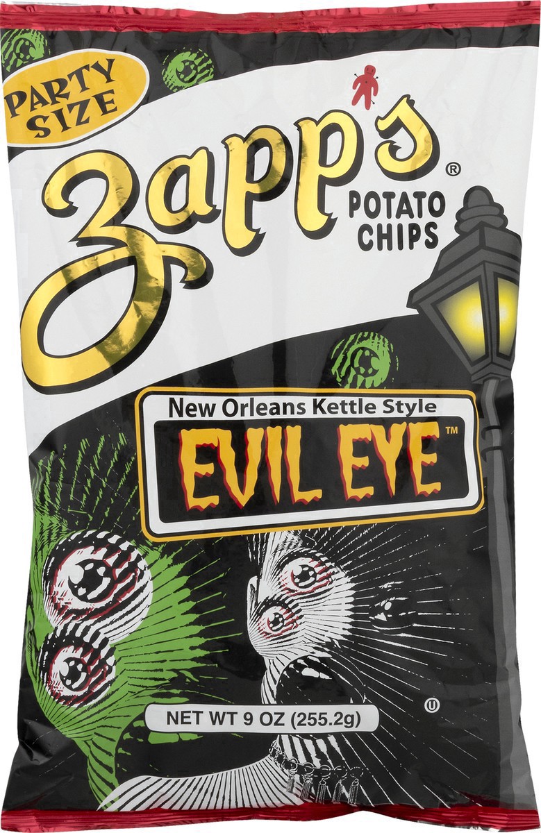 slide 49 of 50, Zapp's New Orleans Kettle Style Evil Eye Potato Chips - 8oz, 9 oz