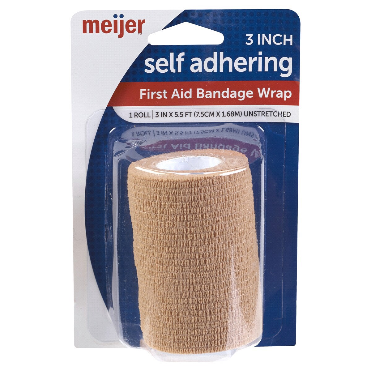 slide 1 of 5, Meijer Self Adherent Bandage Wrap, 1 ct