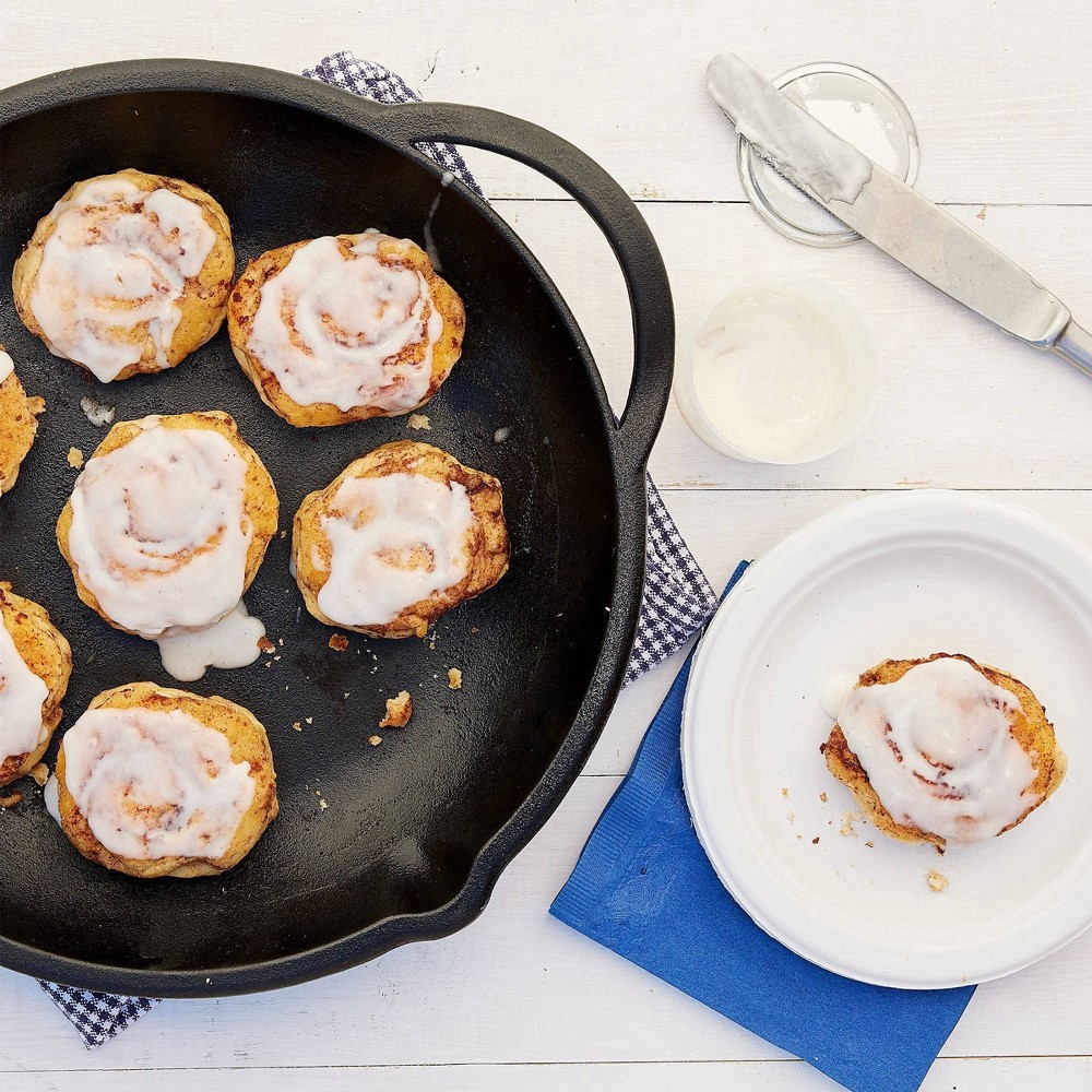 slide 25 of 25, Pillsbury Cinnamon Rolls with Original Icing, Refrigerated Canned Pastry Dough, Value 2-Pack, 16 Rolls, 24.8 oz, 2 ct