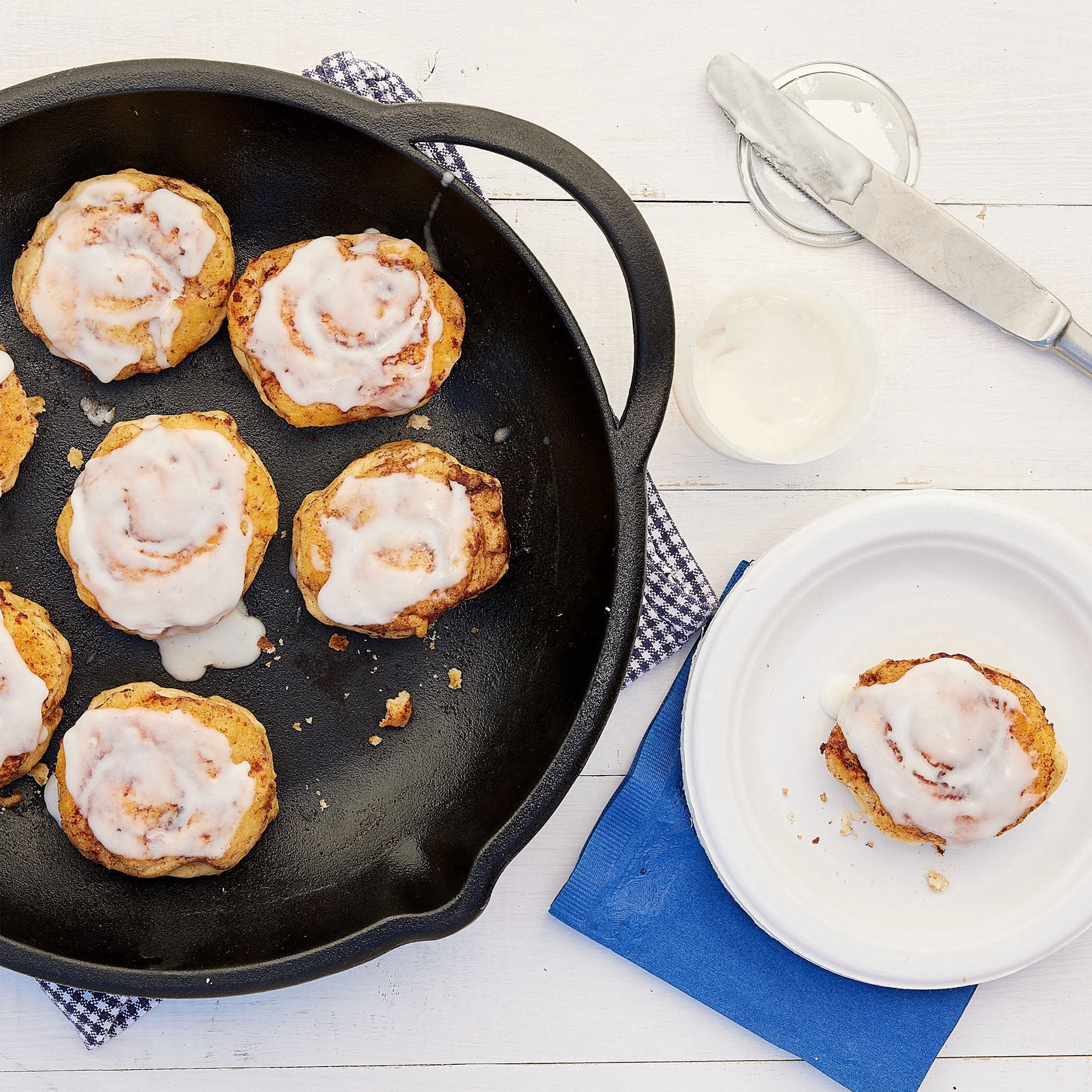 slide 2 of 25, Pillsbury Cinnamon Rolls with Original Icing, Refrigerated Canned Pastry Dough, Value 2-Pack, 16 Rolls, 24.8 oz, 2 ct