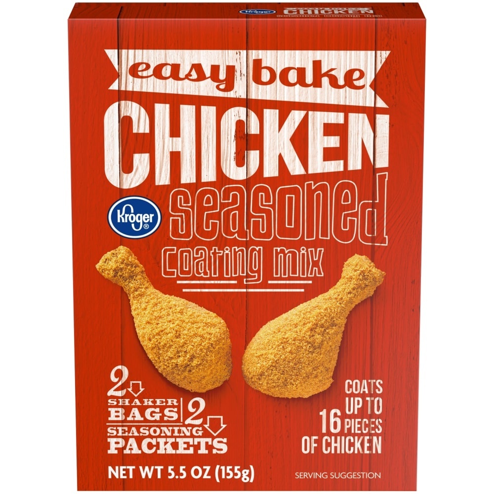 slide 1 of 1, Kroger Easy Bake Chicken Seasoned Coating Mix, 5.5 oz