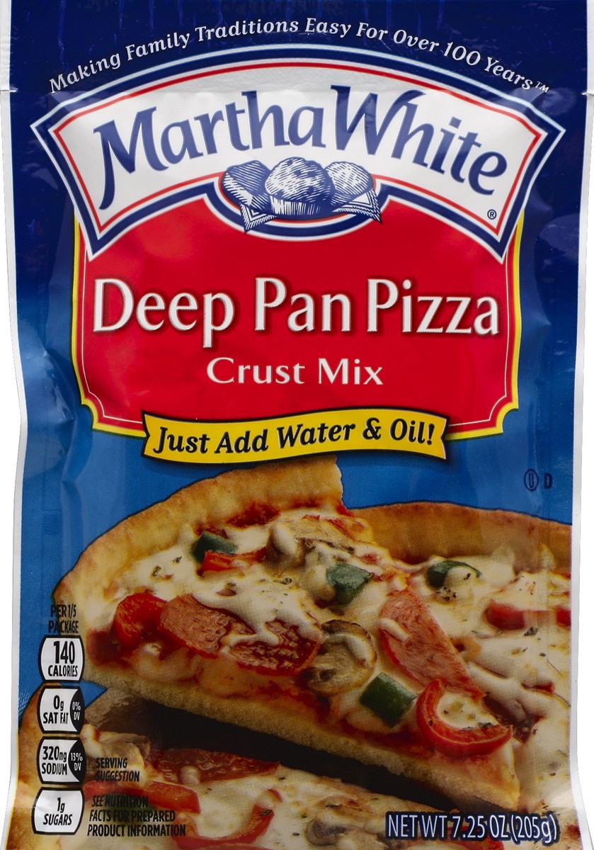 slide 4 of 6, Martha White Deep Pan Pizza Crust Mix, 7.25 oz