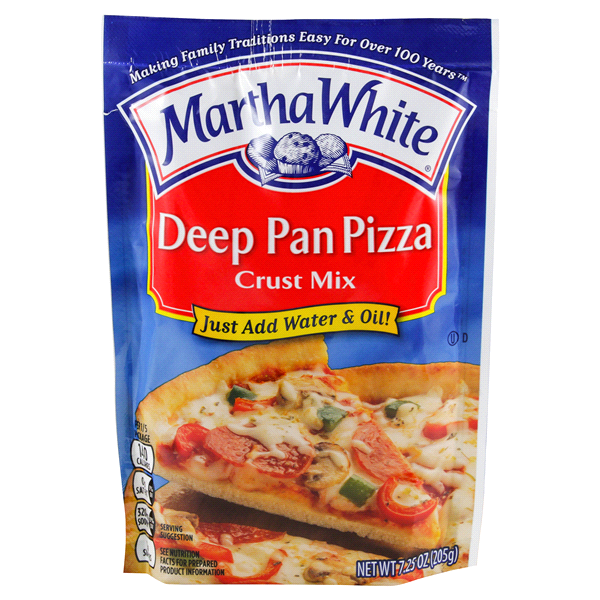 slide 1 of 6, Martha White Deep Pan Pizza Crust Mix, 7.25 oz