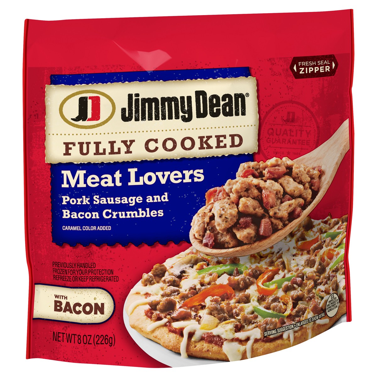 slide 2 of 5, Jimmy Dean Fully Cooked Meat Lovers Breakfast Crumbles, 8 oz, 226.80 g