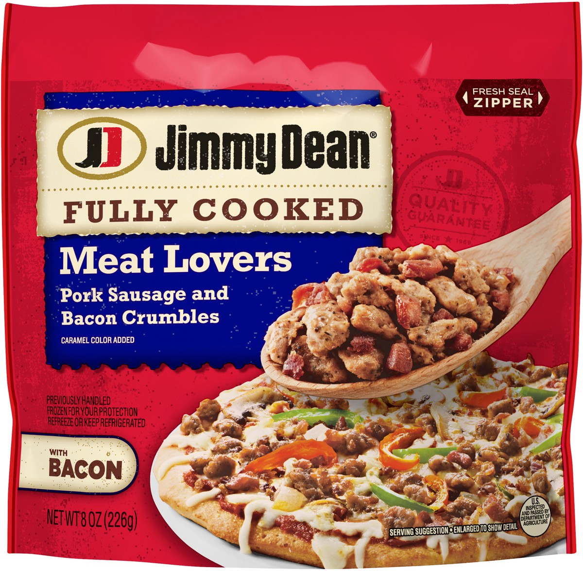 slide 5 of 5, Jimmy Dean Fully Cooked Meat Lovers Breakfast Crumbles, 8 oz, 226.80 g