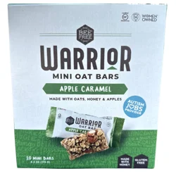 Bee Free Apple Caramel Warrior Bar - 10 / 0.63 oz Mini Bars