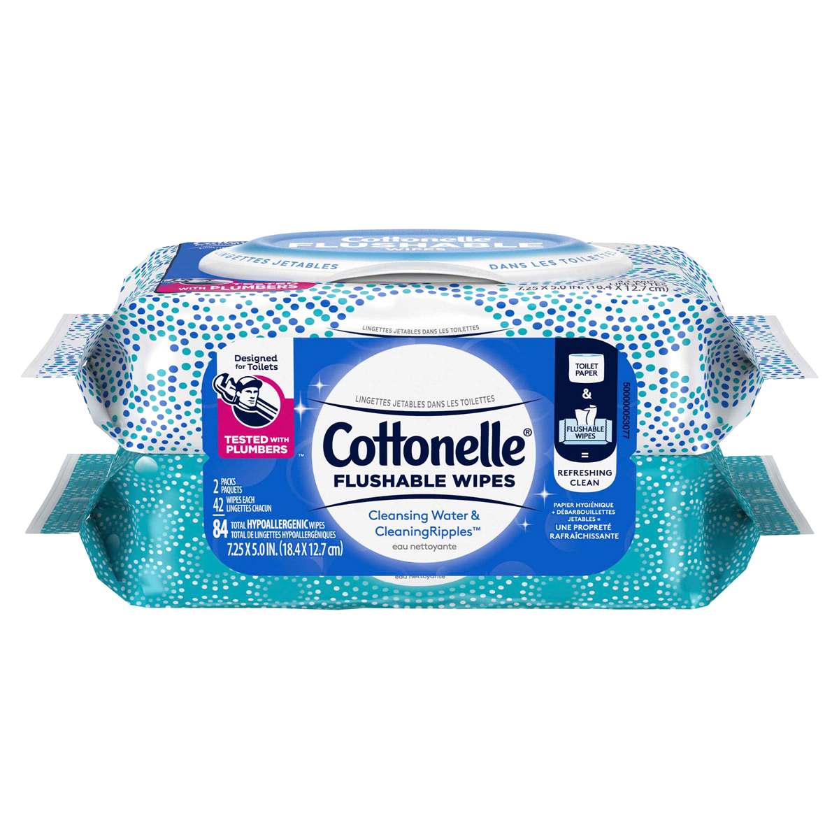 slide 1 of 1, Kleenex Cottonelle Fresh Care* Flushable Cleansing Cloths, 84 ct