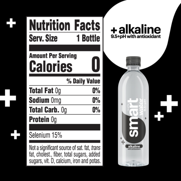 slide 8 of 10, smartwater Glaceau Smartwater Alkaline With Antioxidant Bottle- 20 fl oz, 20 oz