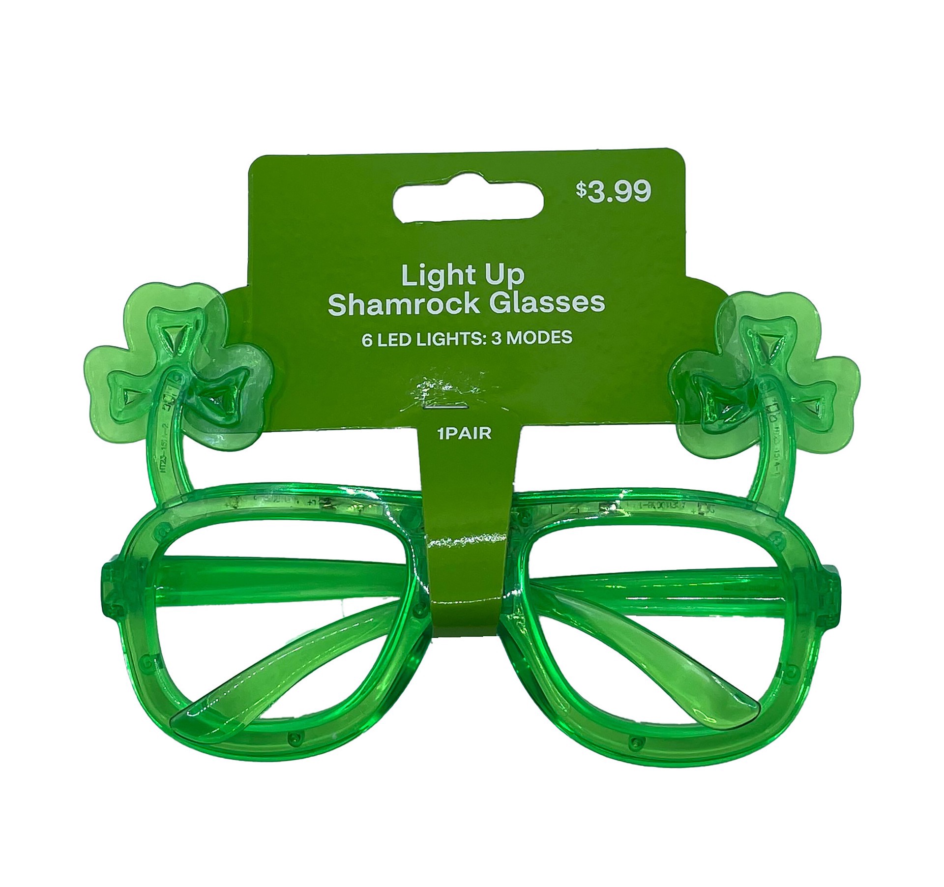 slide 1 of 1, Lu Shamrock Glsses, 1 ct