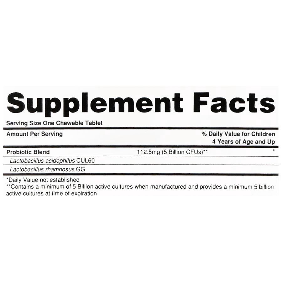 slide 2 of 5, Walgreens Children's Probiotic Chewables Grape, 30 ct