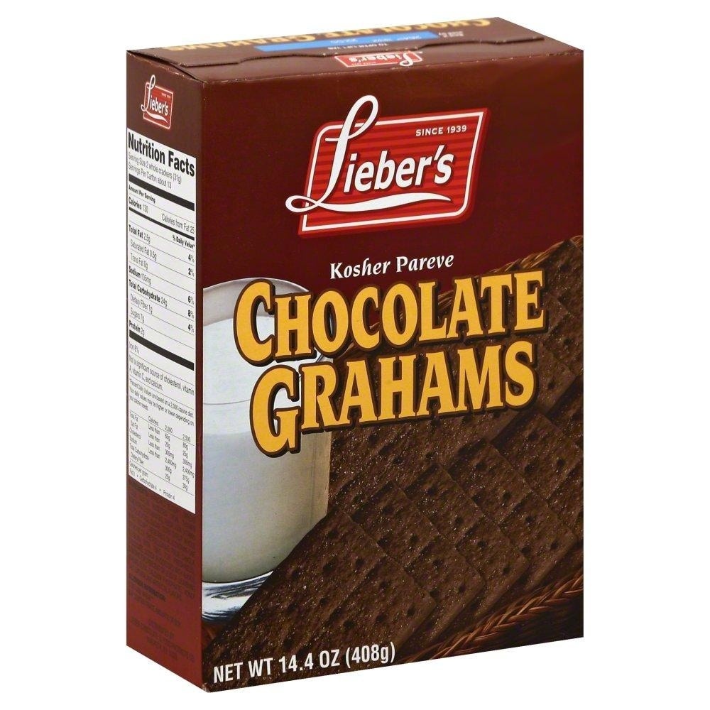 slide 1 of 1, Lieber's Chocolate Graham Crackers, 12 oz