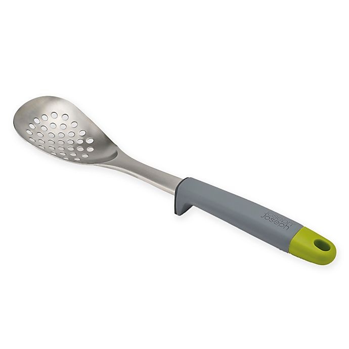 slide 1 of 4, Joseph Joseph Elevate Steel Slotted Spoon - Grey/Green, 1 ct