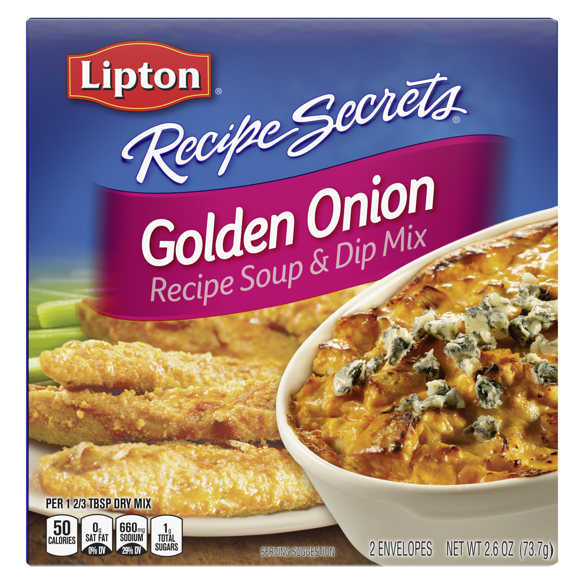 slide 2 of 4, Lipton Gold Onion Dry Soup Mix, 2.6 oz