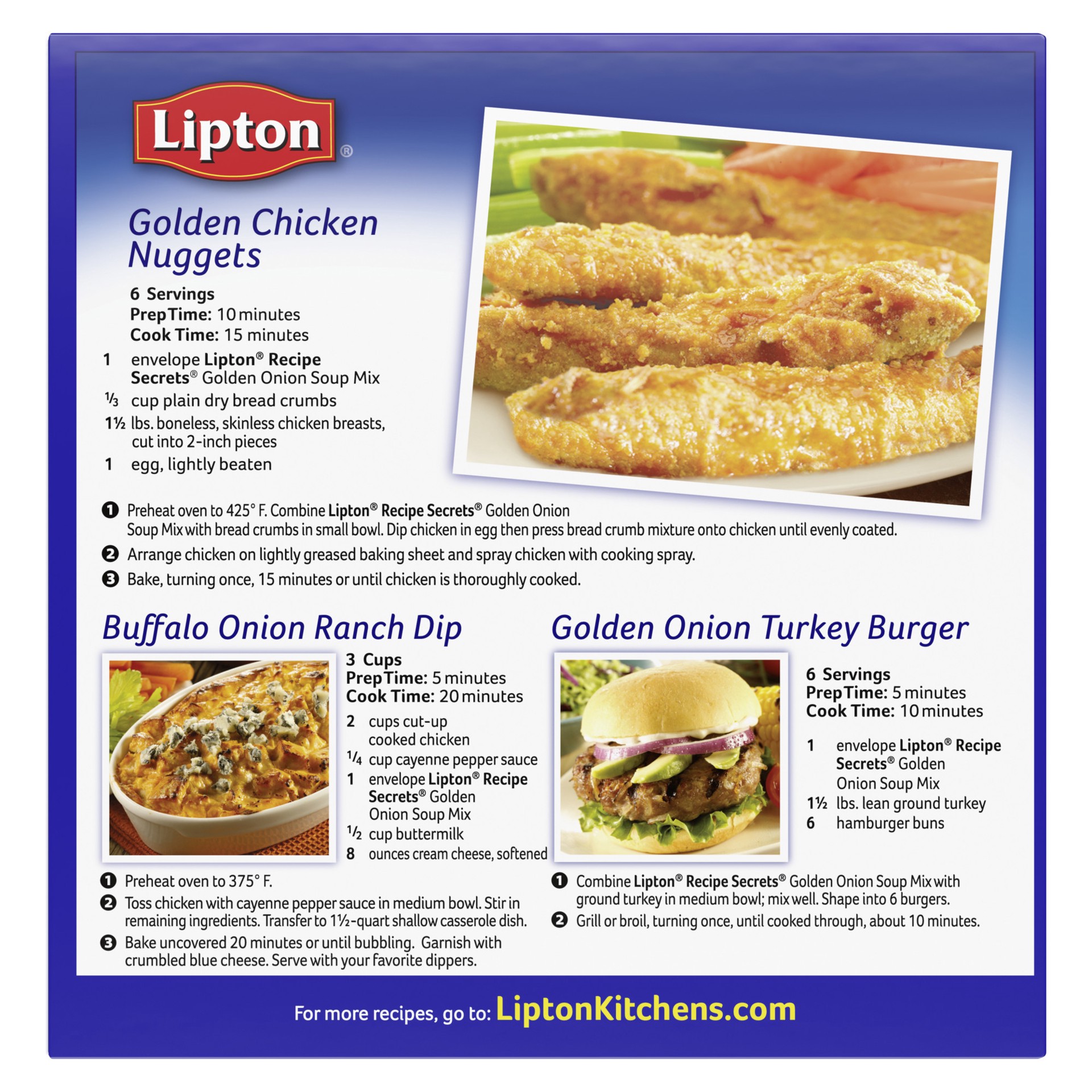 slide 3 of 4, Lipton Gold Onion Dry Soup Mix, 2.6 oz