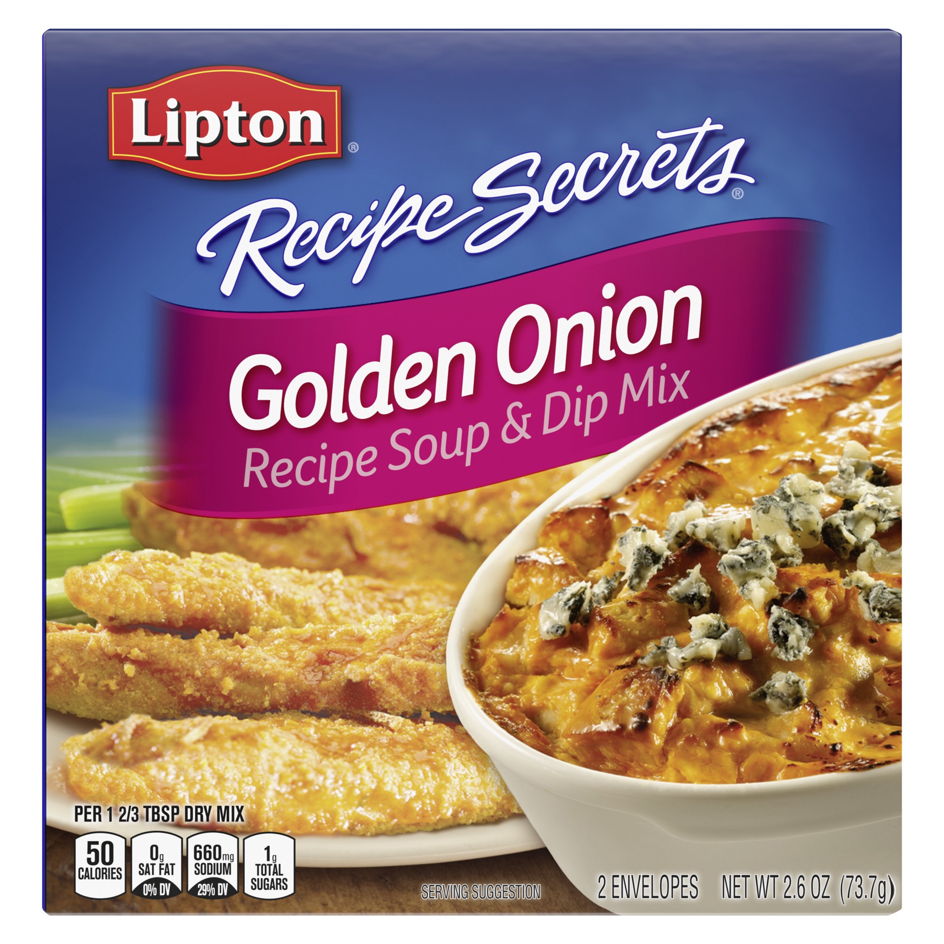 slide 1 of 4, Lipton Gold Onion Dry Soup Mix, 2.6 oz